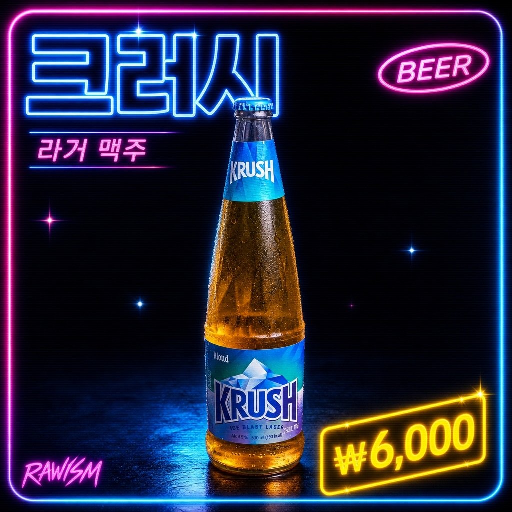 크러쉬 ₩7,000 - RAWISM 연남동 술집